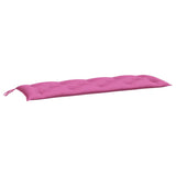 Vidaxl Garden Bench polštář 150x50x7 cm oxford tkanina růžová