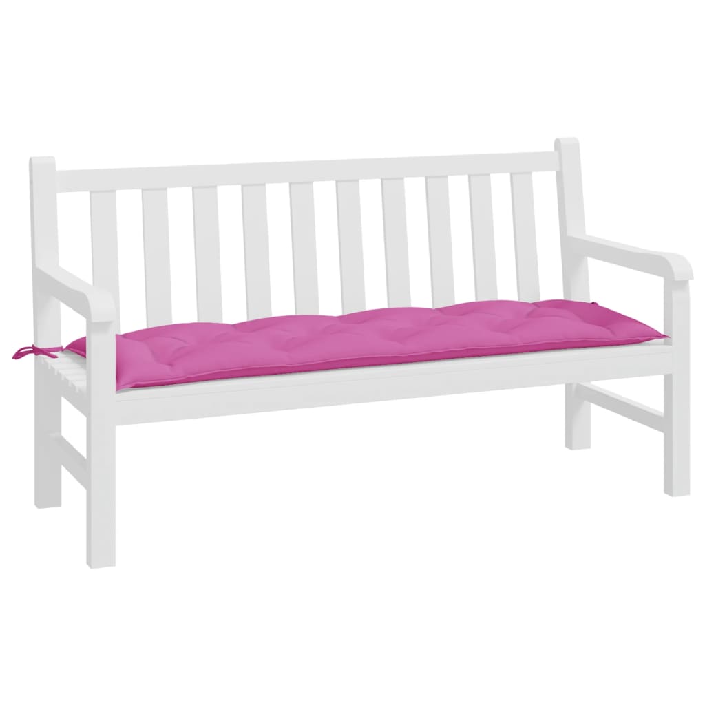 Vidaxl Garden Bench polštář 150x50x7 cm oxford tkanina růžová