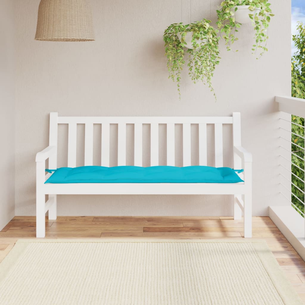 Vidaxl Garden bench cushion 150x50x7 cm Oxford fabric turquoise