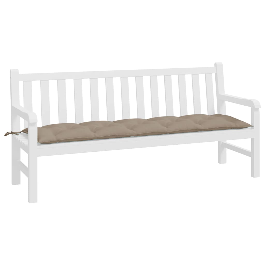 Vidaxl garden bench cushion 180x50x7 cm Oxford fabric taupe