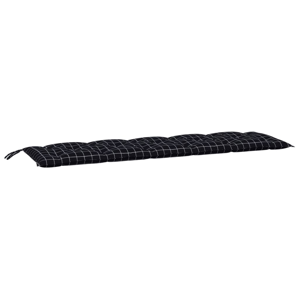Vidaxl Garden Banch Cushion 180x50x7 cm Tessuto in tessuto Oxford Modello nero