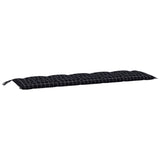 Vidaxl Garden Banch Cushion 180x50x7 cm Tessuto in tessuto Oxford Modello nero