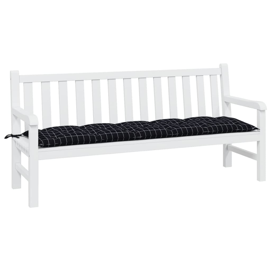 Vidaxl Garden Banch Cushion 180x50x7 cm Tessuto in tessuto Oxford Modello nero