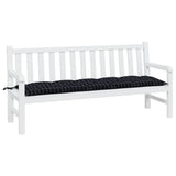 Vidaxl Garden Banch Cushion 180x50x7 cm Tessuto in tessuto Oxford Modello nero