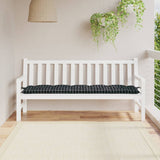 Vidaxl Garden Banch Cushion 180x50x7 cm Tessuto in tessuto Oxford Modello nero