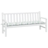 Vidaxl Garden bench cushion 180x50x7 cm Oxford fabric leaf pattern