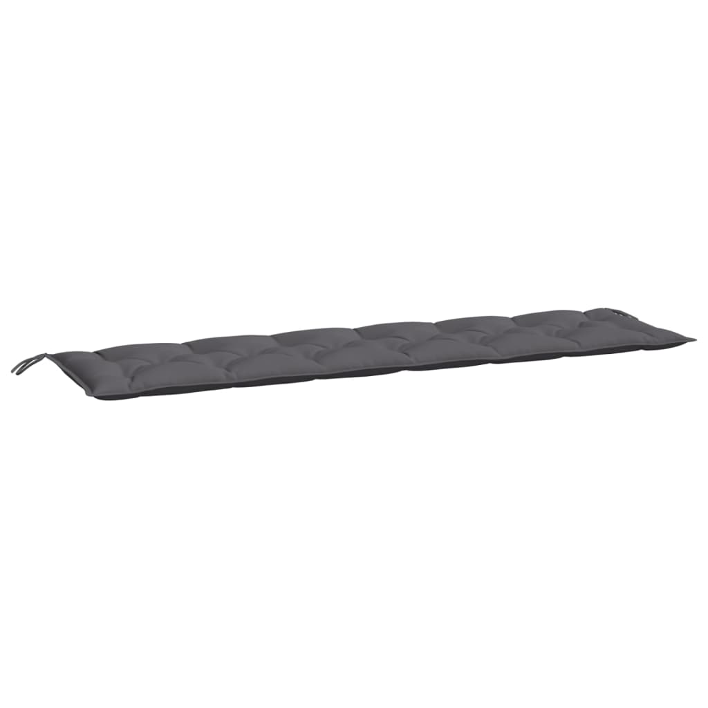 Vidaxl Garden bench cushion 200x50x7 cm Oxford fabric anthracite -colored
