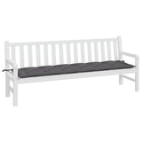 Vidaxl Garden bench cushion 200x50x7 cm Oxford fabric anthracite -colored
