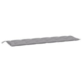 Vidaxl Garden Bench Pushion 200x50x7 cm Oxford Stof grå