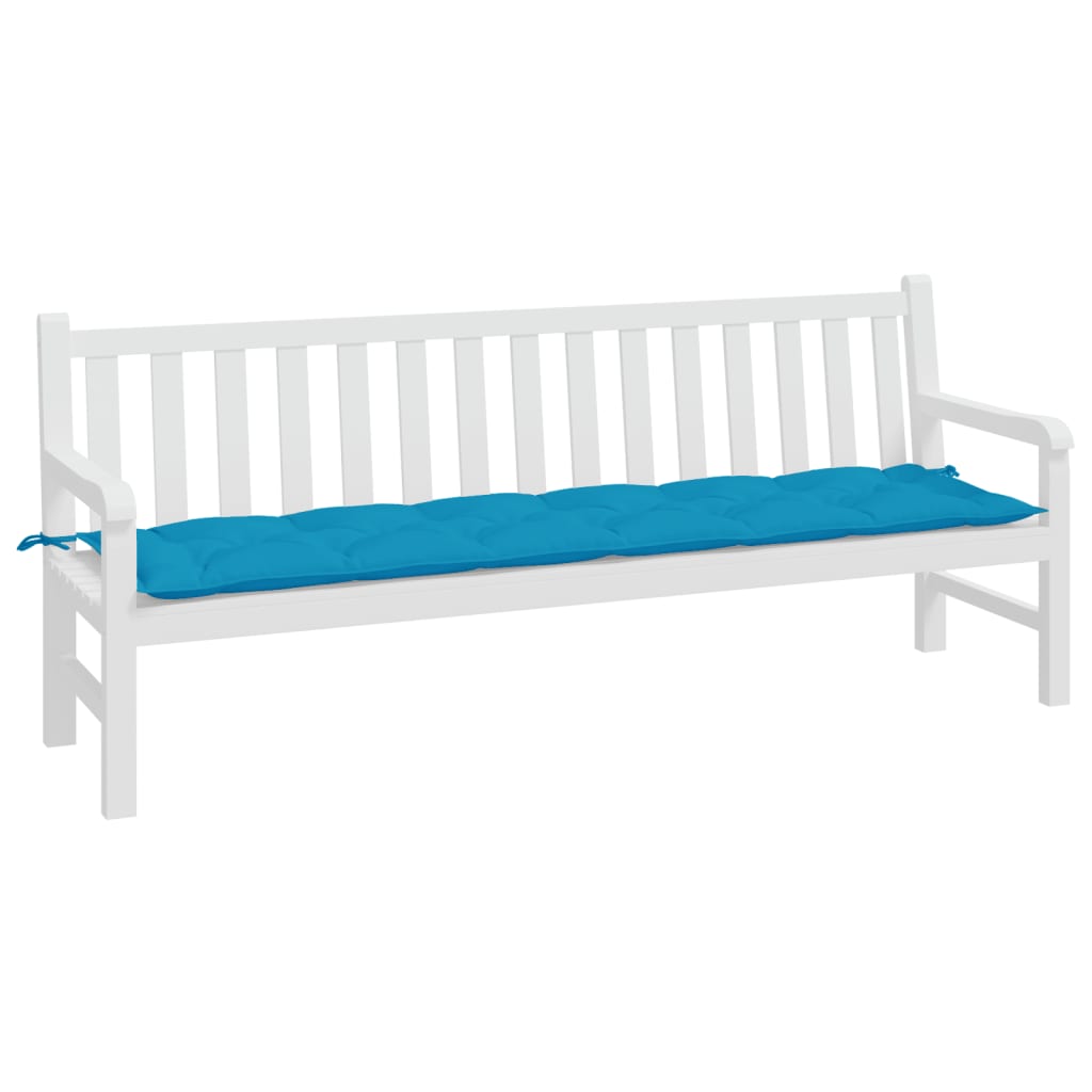 Vidaxl Garden Bench Cushion 200x50x7 cm tessuto oxford azzurro