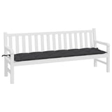 Vidaxl Garden Bench Pushion 200x50x7 cm stof sort
