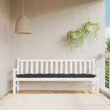 Vidaxl Garden Bench Pushion 200x50x7 cm stof sort