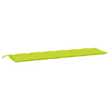 Vidaxl Garden bench cushion 200x50x7 cm Oxford fabric clear green