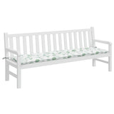 Vidaxl Garden bench cushion leaf pattern 200x50x7 cm fabric
