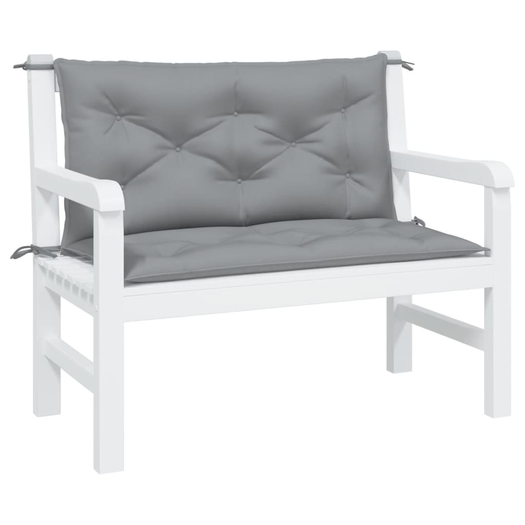 Vidaxl Garden Bench Poduszki 2 szt. 100x50x7 cm Oxford Fabric Grey