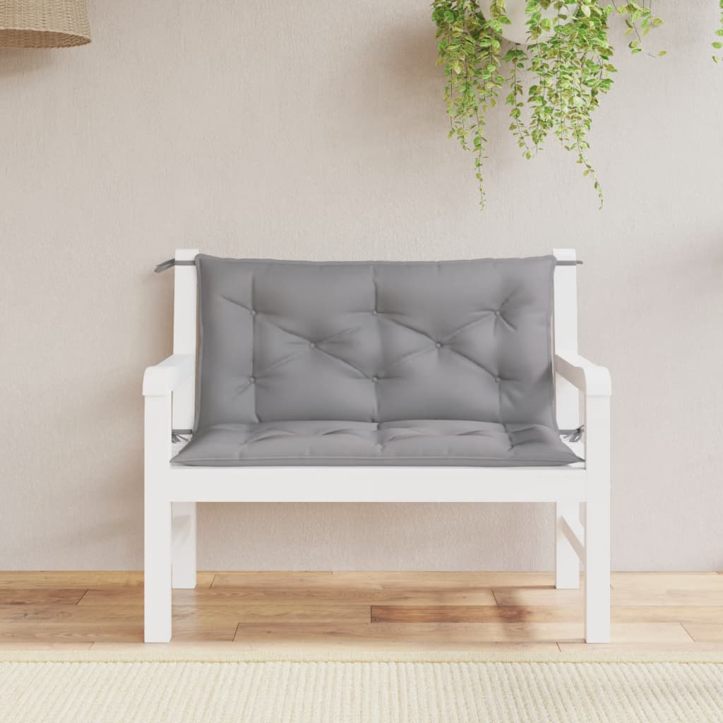 Vidaxl Garden Bench Poduszki 2 szt. 100x50x7 cm Oxford Fabric Grey
