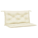 Vidaxl Garden Bench Cushions 2 PCS 100x50x7 cm Oxford Fabric Crème -lorato