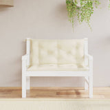 Vidaxl Garden Bench Cushions 2 PCS 100x50x7 cm Oxford Fabric Crème -lorato