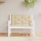 VIDAXL Garden Bench blazine 2 PCS 100x50x7 cm Oxford Fabric Beige