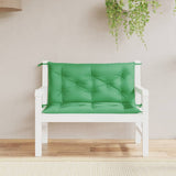 Vidaxl Garden Bench polštáře 2 ks 100x50x7 cm Oxfordská textilie zelená