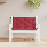 VidaXL Garden bench cushions 2 st 100x50x7 cm Oxford fabric wine red