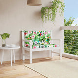 Polštáře na zahradní lavici Vidaxl 2 ks 100x50x7 cm Fabric Multi -rozložený