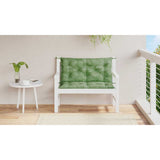 Vidaxl Garden Bench polštáře 2 PCS listový vzor 100x50x7 cm tkanina