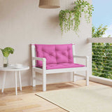 VidaXL Garden bench cushions 2 st 100x50x7 cm Fabric pink