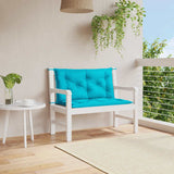 Vidaxl Garden Bench polštáře 2 st 100x50x7 cm textilní tyrkysová