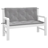 Vidaxl Garden bench cushions 2 pcs 120x50x7 cm Oxford fabric gray