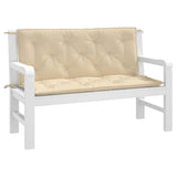 Vidaxl Garden bench cushions 2 pcs 120x50x7 cm Oxford fabric beige