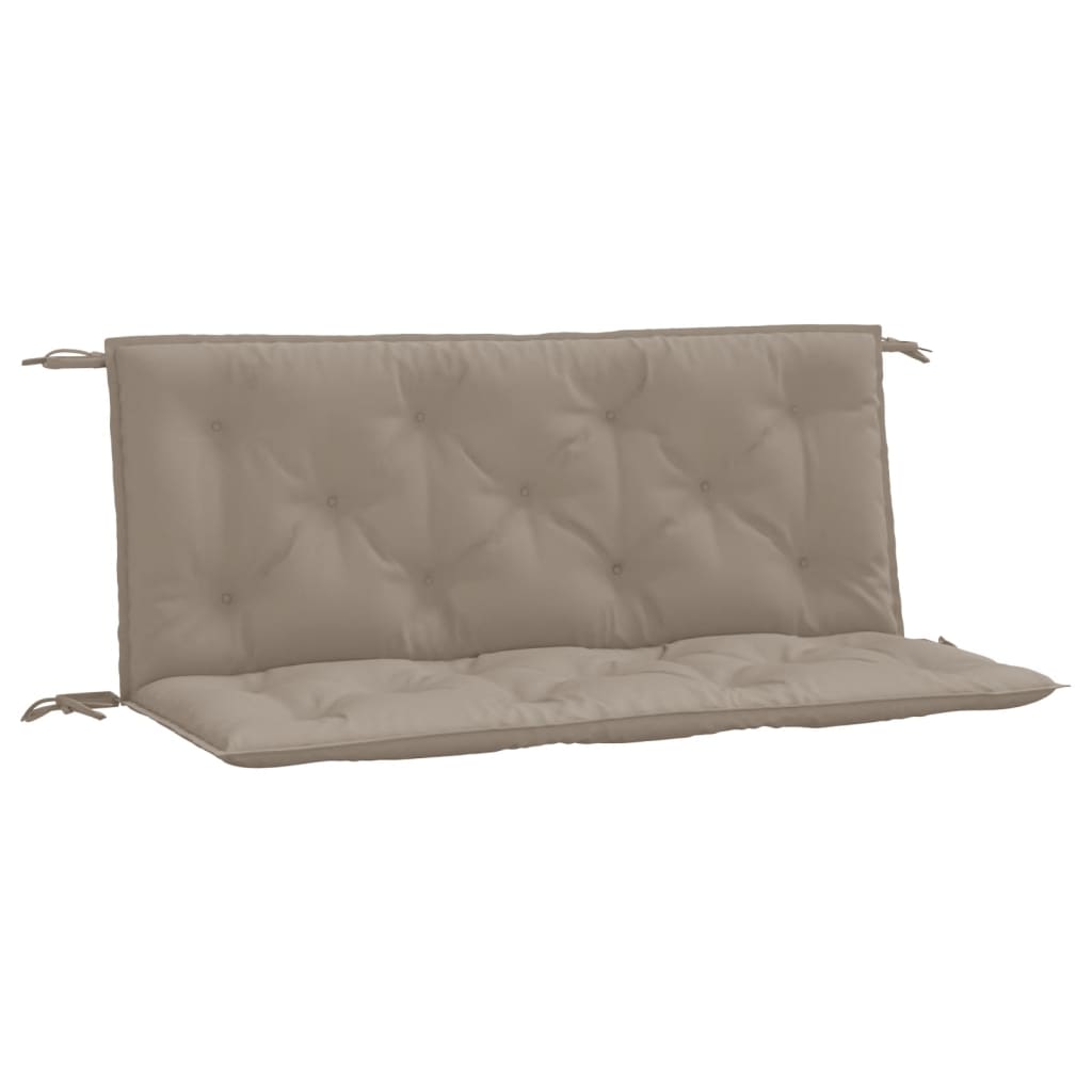 Vidaxl Garden Banch Cushions 2 PCS 120x50x7 cm Tessuto Oxford Taupe