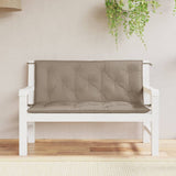 Vidaxl Garden Banch Cushions 2 PCS 120x50x7 cm Tessuto Oxford Taupe