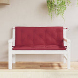 Vidaxl Garden bench cushions 2 pcs 120x50x7 cm Oxford fabric wine red