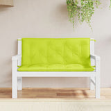 Vidaxl Garden bench cushions 2 pcs 120x50x7 cm Oxford fabric clear green
