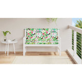 Vidaxl Garden Bench Cushions 2 PCS 120x50x7 cm Fabric multi -colorato
