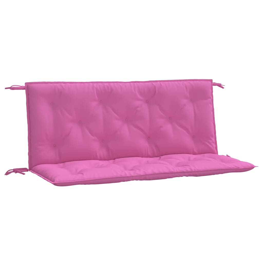 Vidaxl Garden Bench Cushions 2 PCS 120x50x7 cm in tessuto rosa