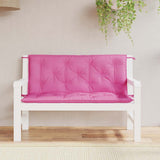 Vidaxl Garden Bench Cushions 2 PCS 120x50x7 cm in tessuto rosa