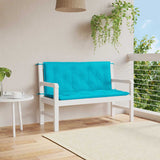 Vidaxl Garden bench cushions 2 pcs 120x50x7 cm fabric turquoise