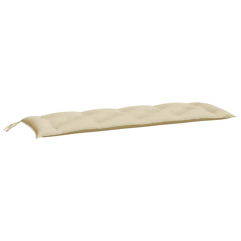Vidaxl Garden Bench polštáře 2 st 150x50x7 cm oxfordská textilie béžová