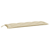 Vidaxl Garden Bench polštáře 2 st 150x50x7 cm oxfordská textilie béžová