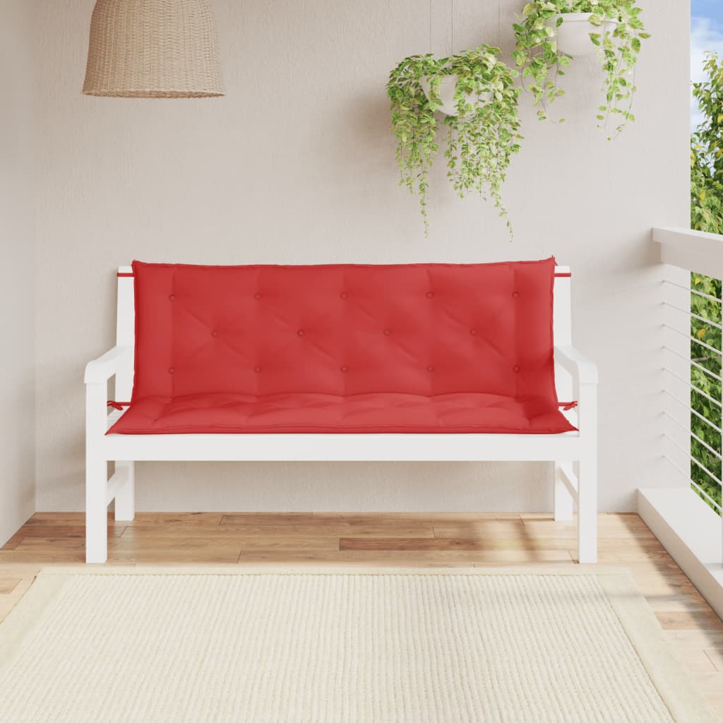 Vidaxl Garden bench cushions 2 st 150x50x7 cm Oxford fabric red
