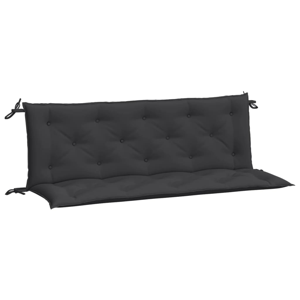 Vidaxl Garden Bench polštáře 2 st 150x50x7 cm oxford textilie černá