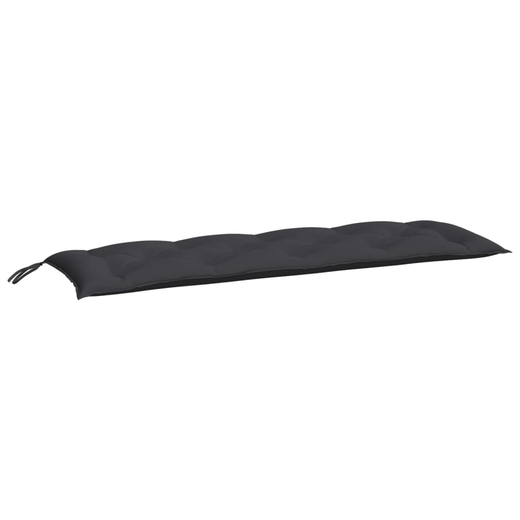 Vidaxl Garden Bench polštáře 2 st 150x50x7 cm oxford textilie černá