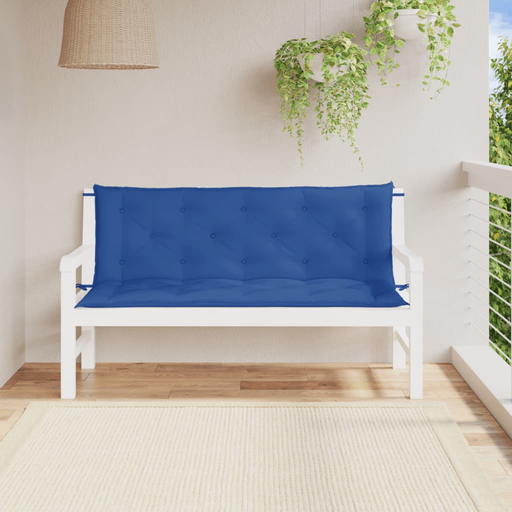 Vidaxl Garden bench cushions 2 st 150x50x7 cm Oxford fabric blue