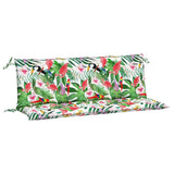 VidaXL Garden bench cushions 2 st 150x50x7 cm fabric multi -colored