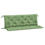 Vidaxl Garden Bench polštáře 2 PCS listový vzor 150x50x7 cm tkanina