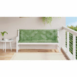 Vidaxl Garden Bench polštáře 2 PCS listový vzor 150x50x7 cm tkanina