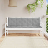 Vidaxl Garden bench cushions 2 pcs 180x50x7 cm Oxford fabric gray
