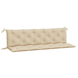 Vidaxl Garden bench cushions 2 pcs 180x50x7 cm Oxford fabric beige